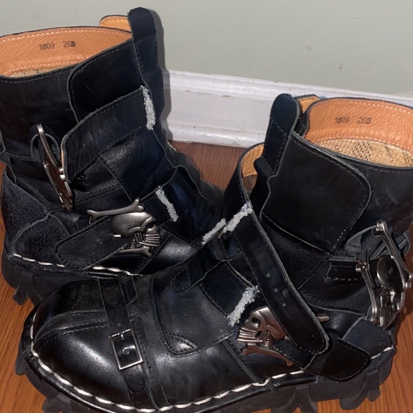 Skull Biker Punk boots - Picture 3 of 5